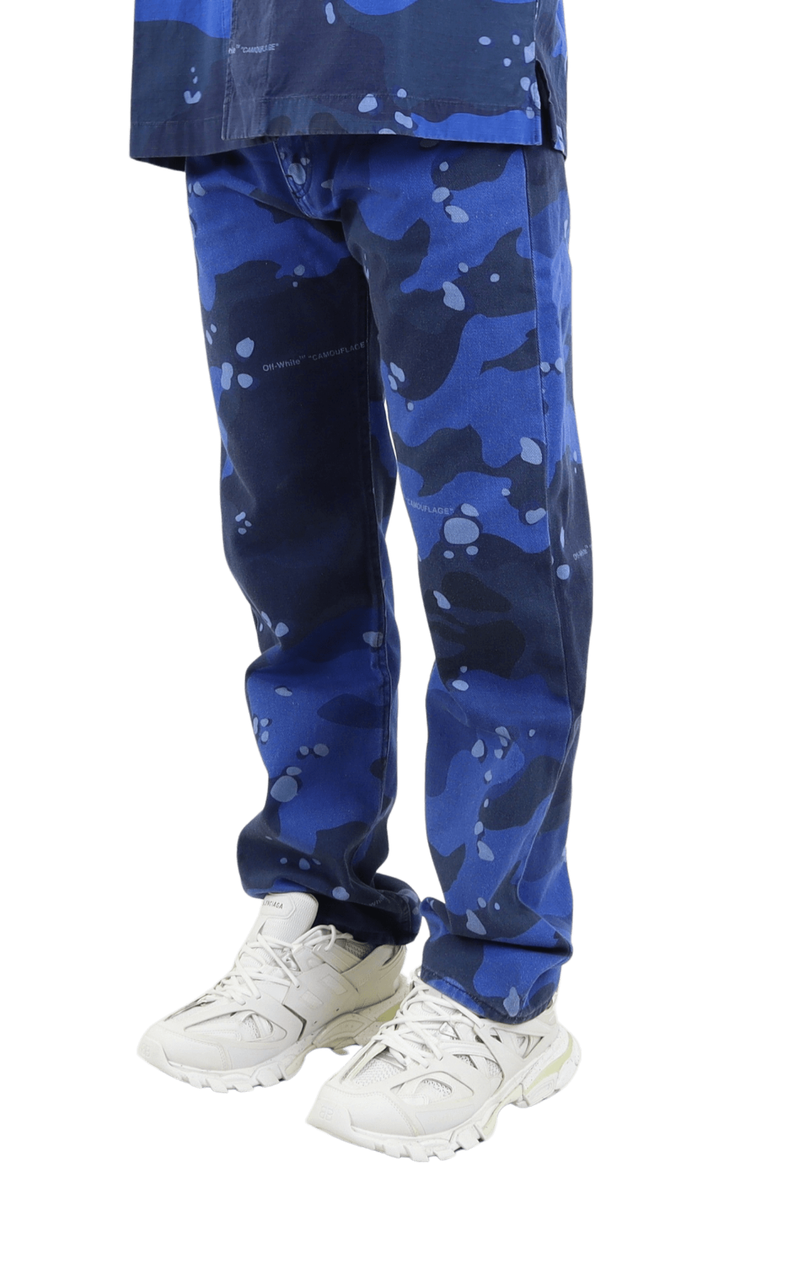 Heren Camo Skate Jeans Blue