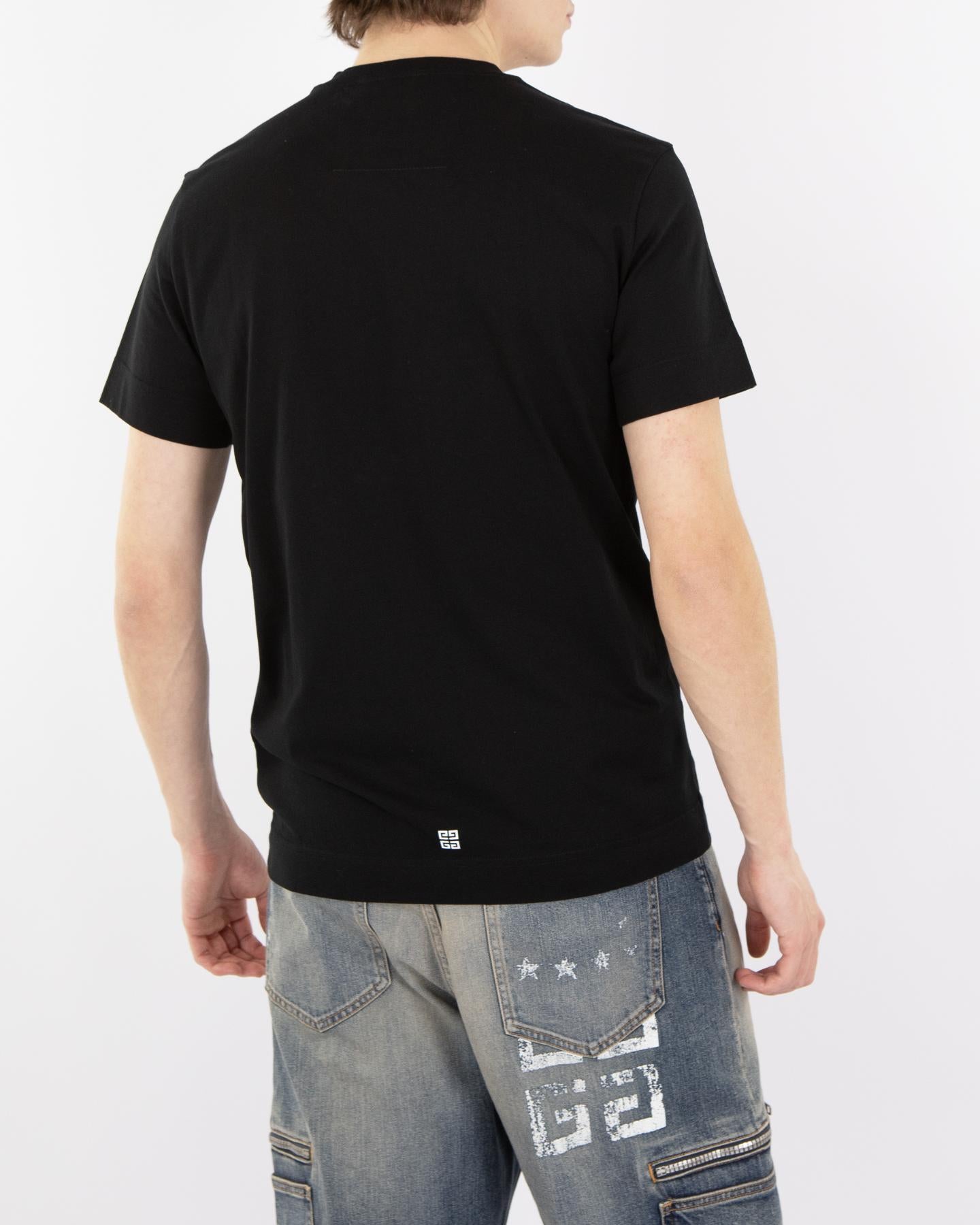 Givenchy Heren 4G Stars Zwart T-shirt – foto 5