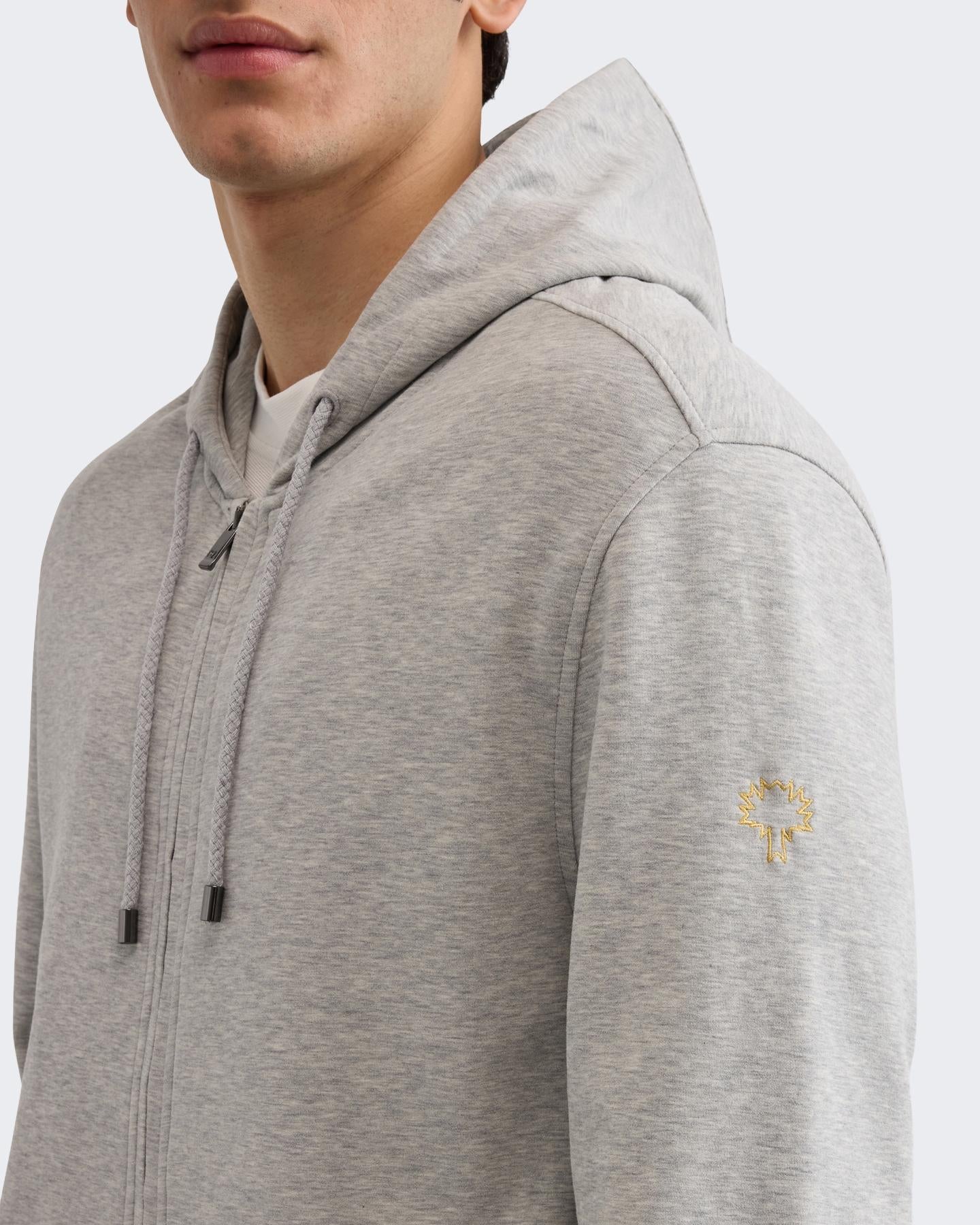 Heren Peach Effect Hoodie Grijs