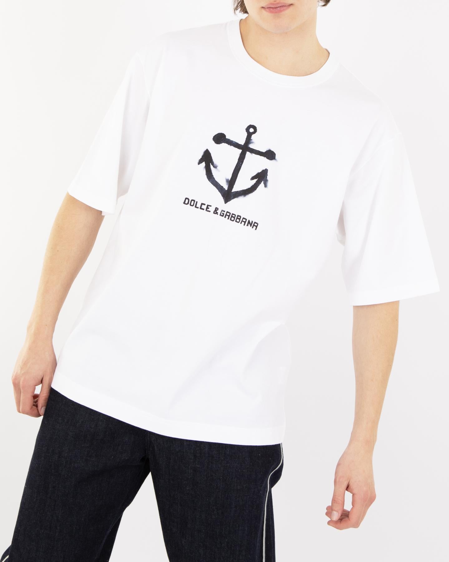 Heren Marina Logo T-Shirt Wit