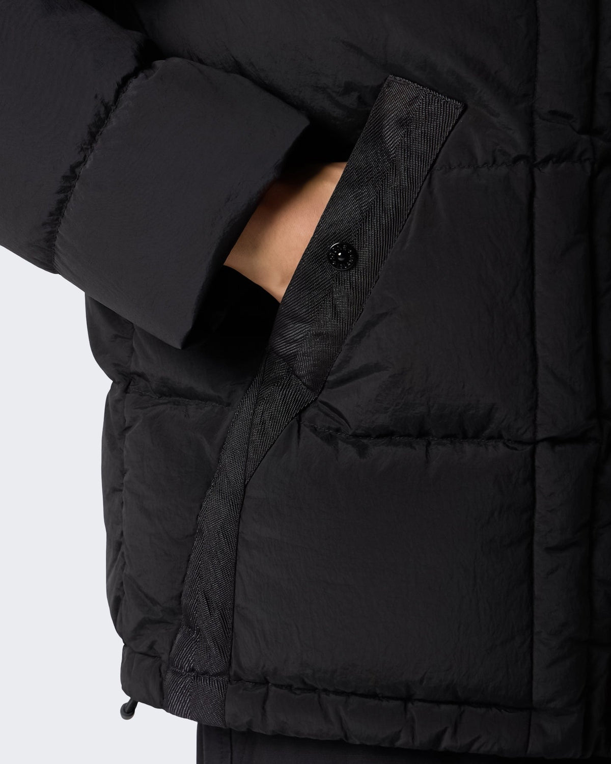 Stone Island Heren Nylon Metal Jas Zwart - Eleganza.nl