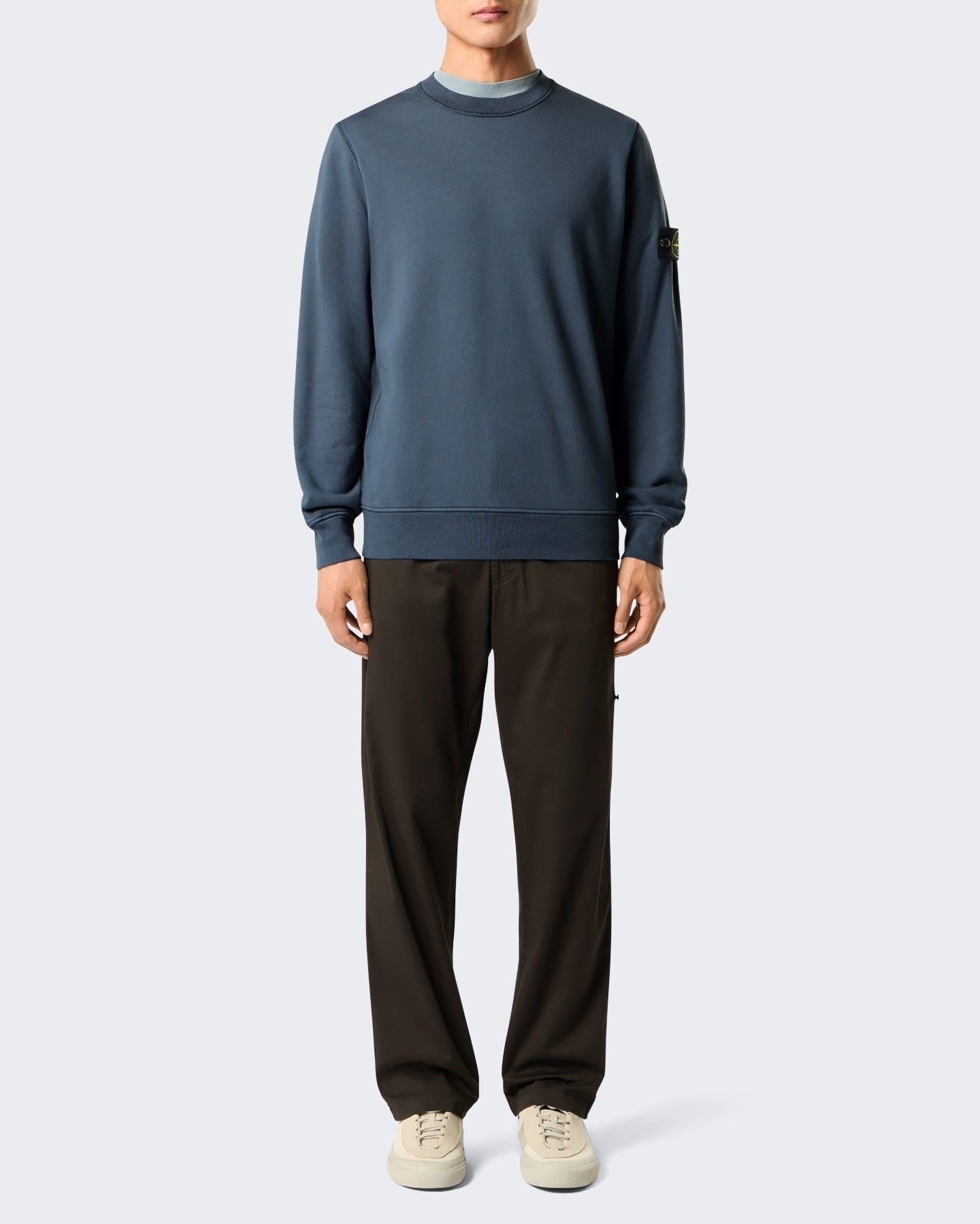 Stone Island Heren Sweatshirt-Slate Blu-V002e Blauw - Eleganza.nl
