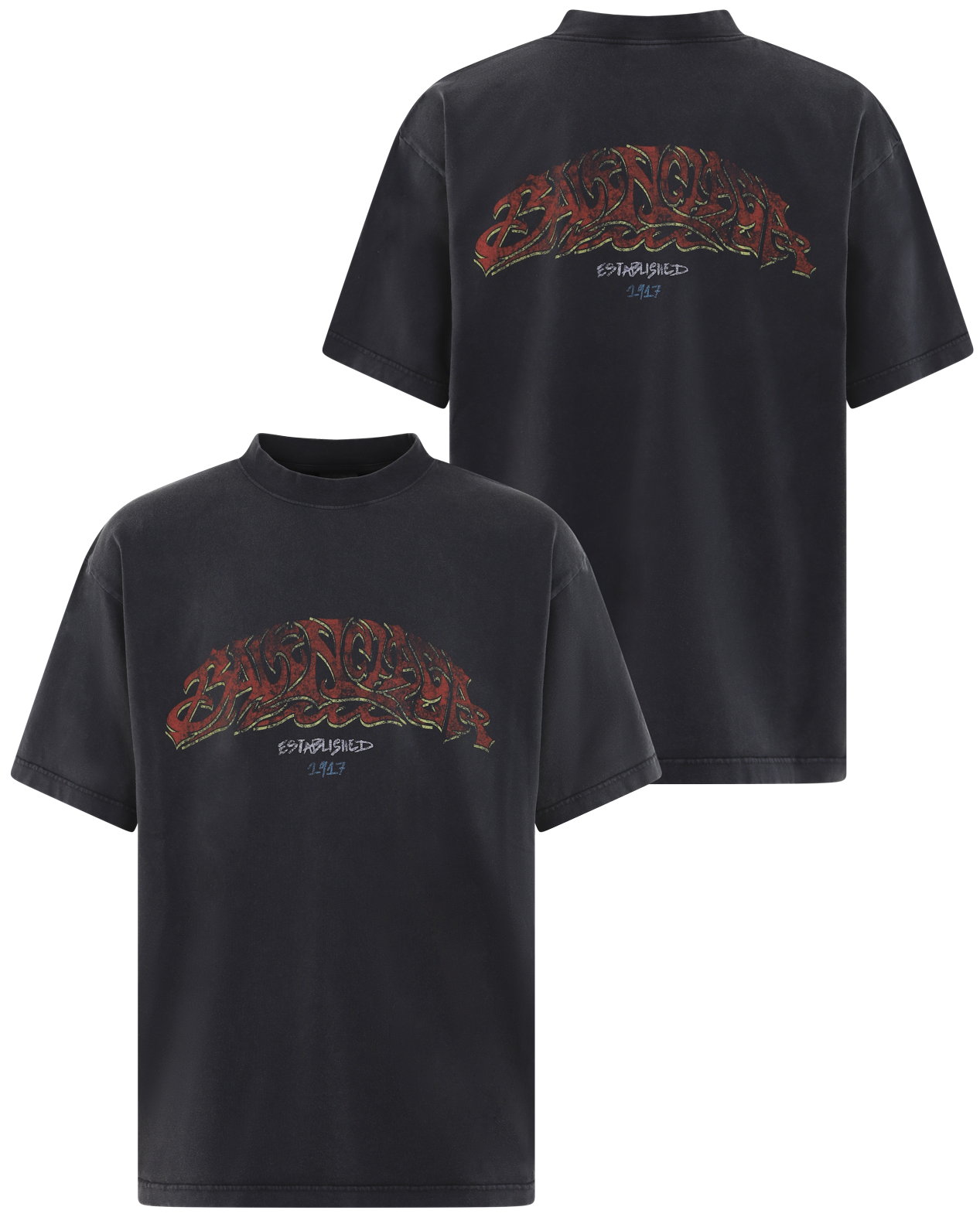 Heren Medium Fit T-Shirt Zwart