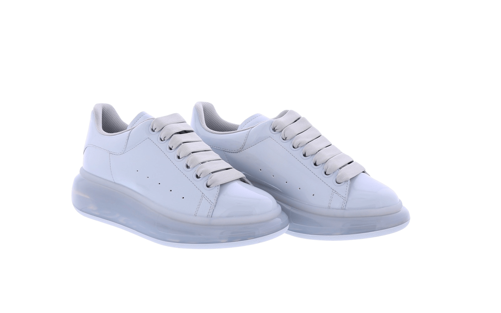 Dames Oversized Sneaker Transp Gris
