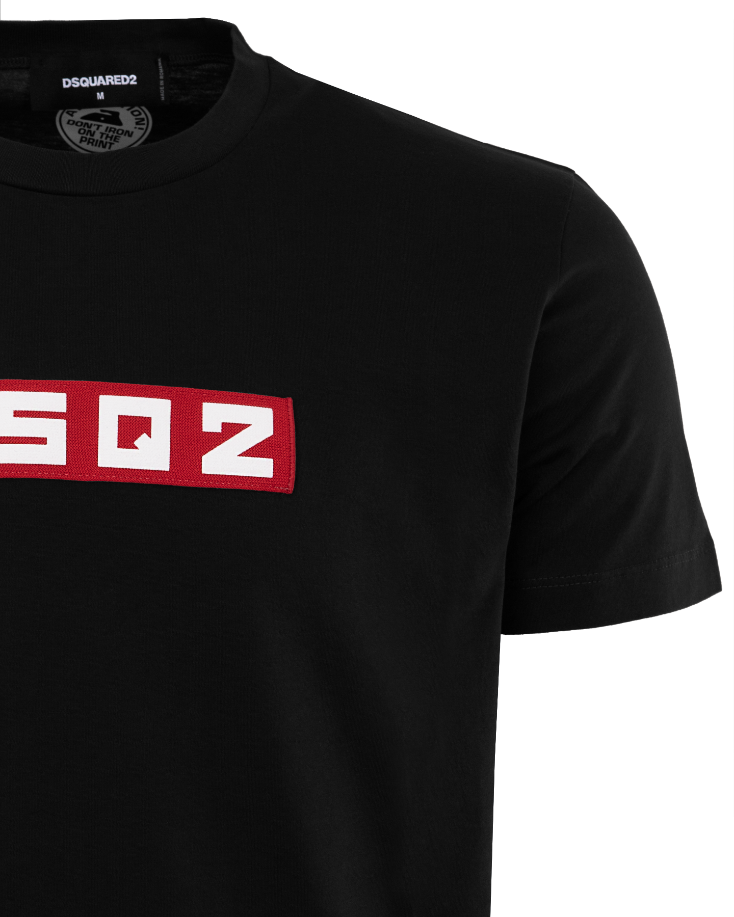 Heren DSQ2 patch T-Shirt Zwart