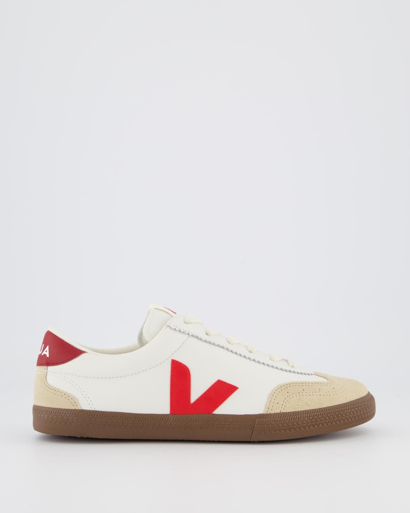 Heren Volley Sneaker Wit/Rood