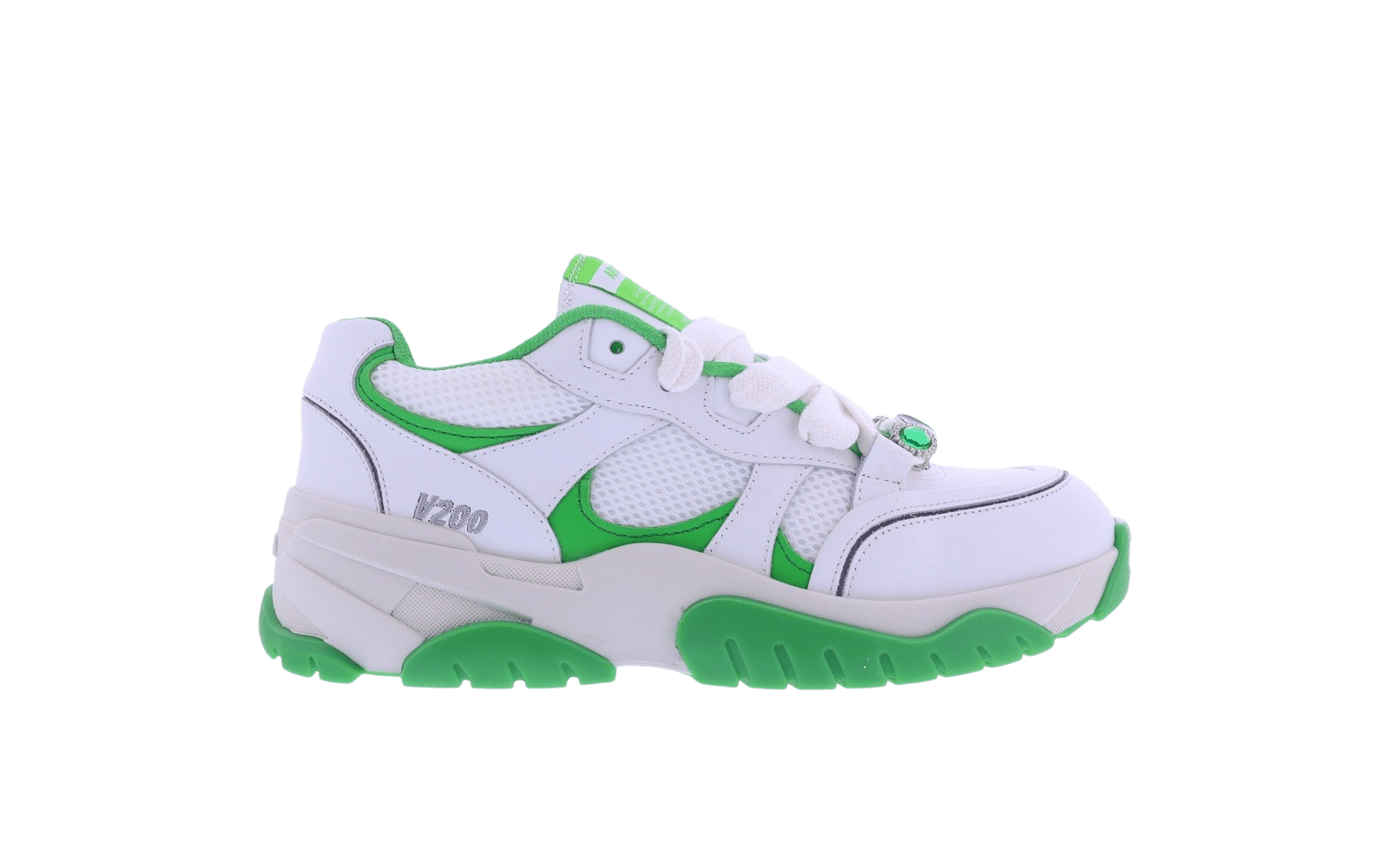 Dames Catfish Lo Wit/Smaragd