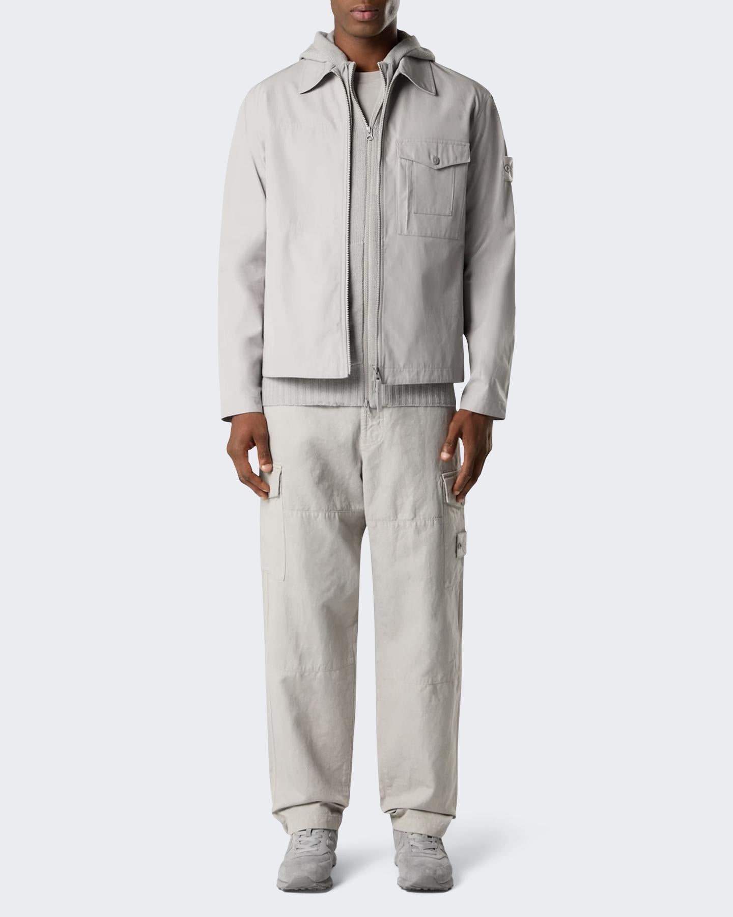 Heren Cotton Ghost Overshirt Beige