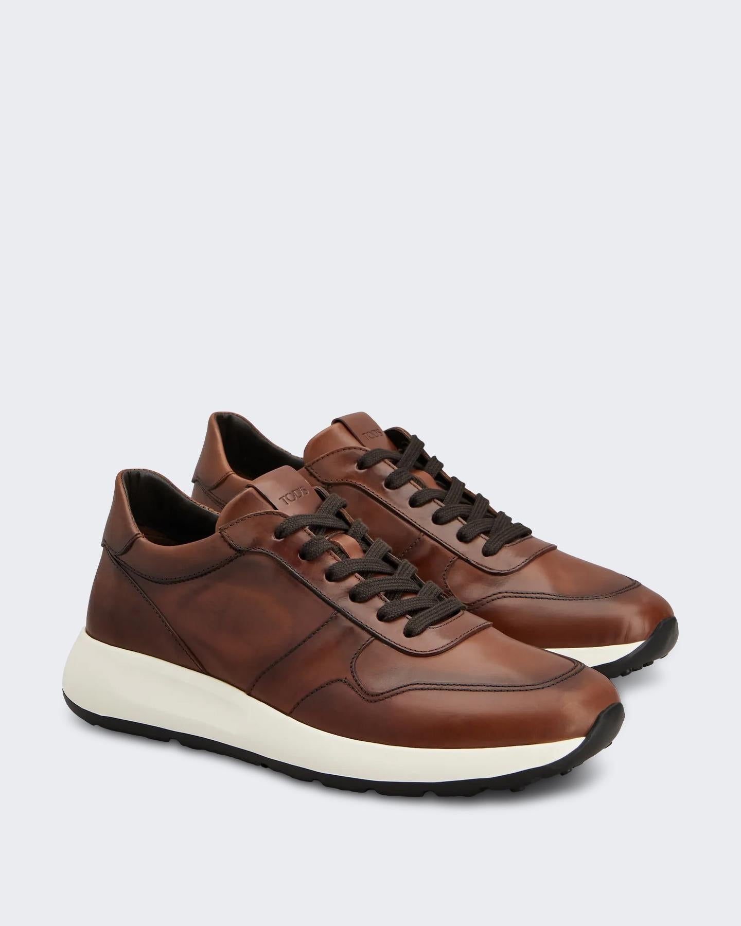 Tods Heren Sportivo 79K Sneaker Bruin - Eleganza.nl