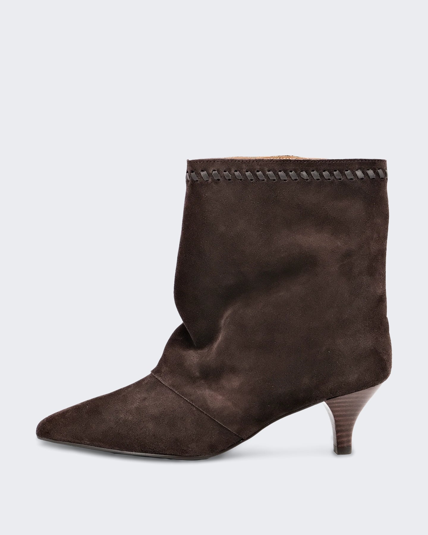 Toral Dames Suède enkellaarsjes Bruin - Eleganza.nl