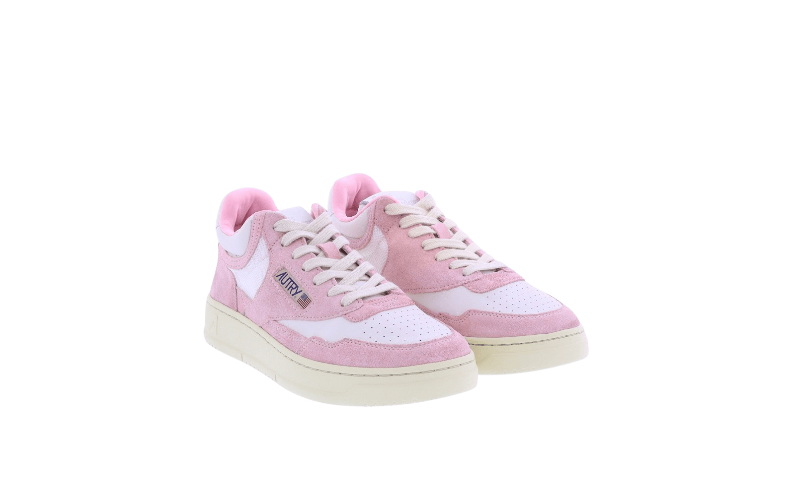 Dames Open Mid roze/wit
