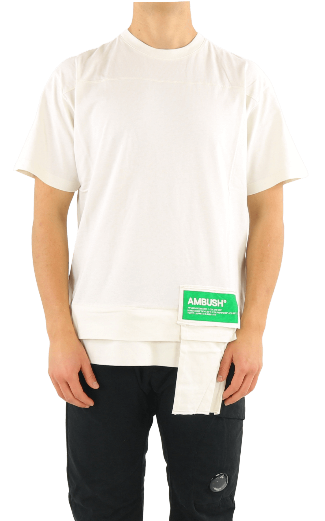 Heren Waist Pocket T-Shirt Tofu Fern