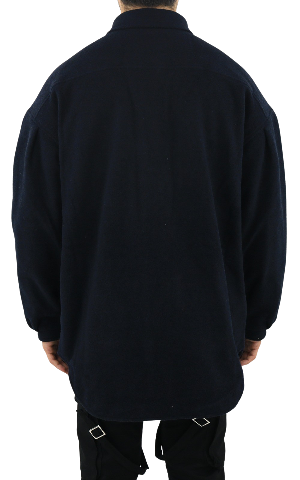 Heren Oversized Shirt Coat  Navy Blu