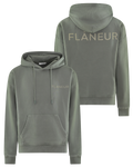 Heren DoubleLogo Washed Hoodie Beige
