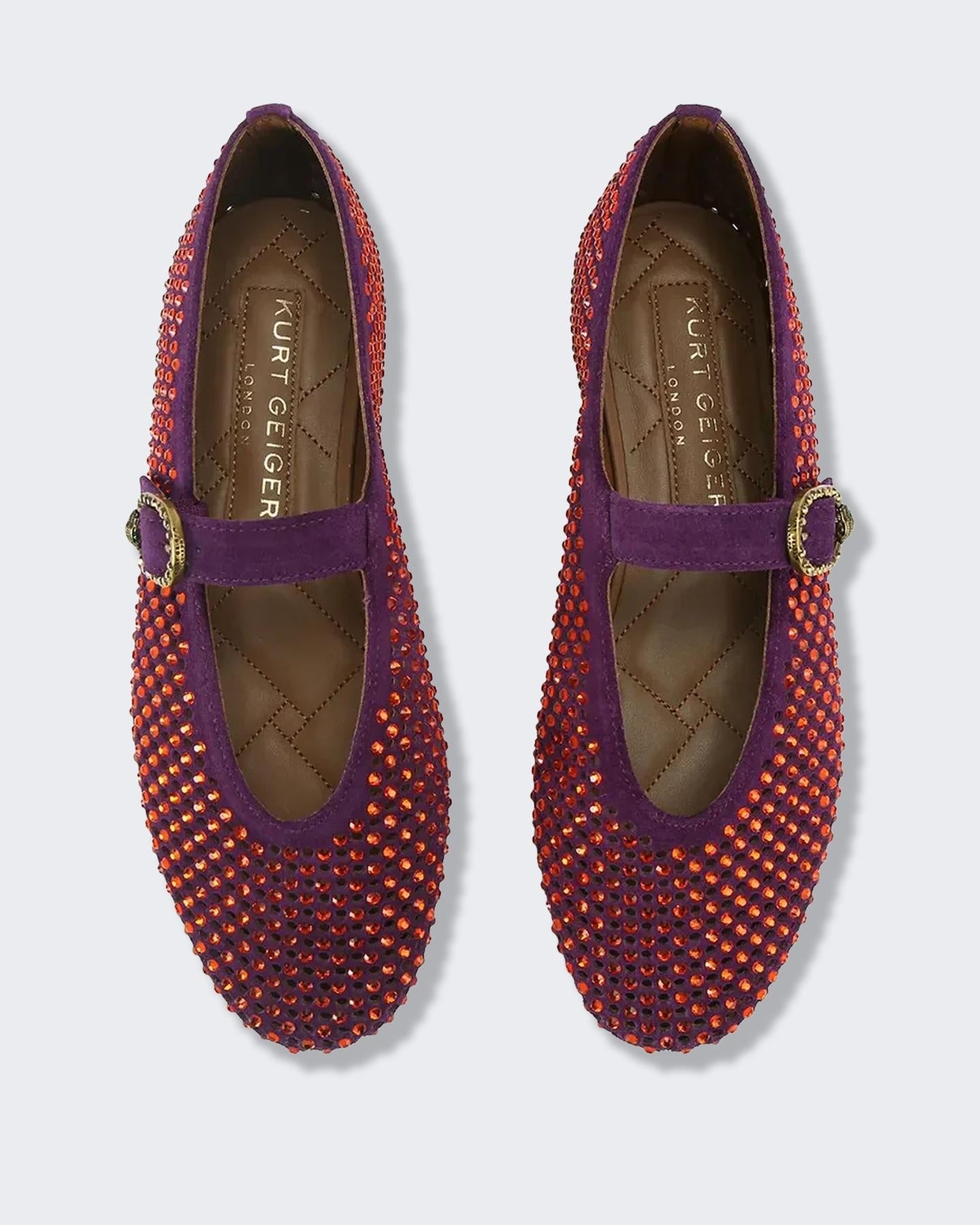 Dames Mayfair Ballet Flat Paars/Rood