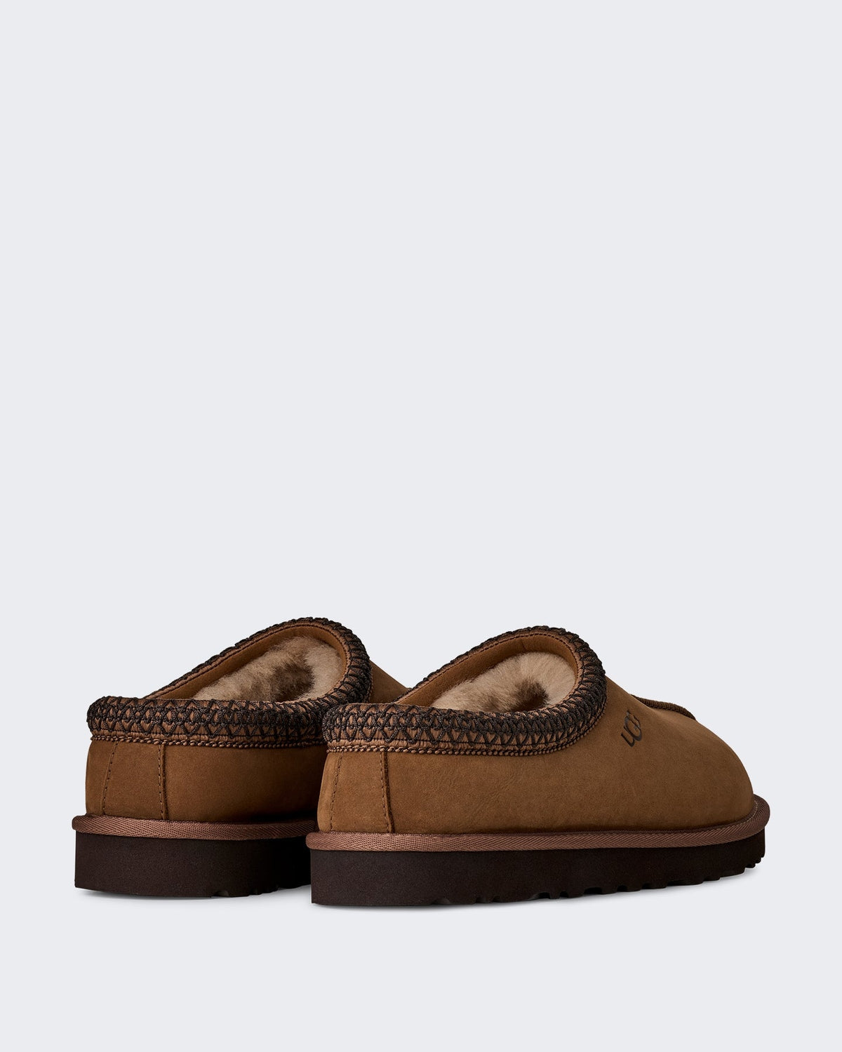 UGG Heren Slipper van nubuck leer in donkere tint Beige - Eleganza.nl