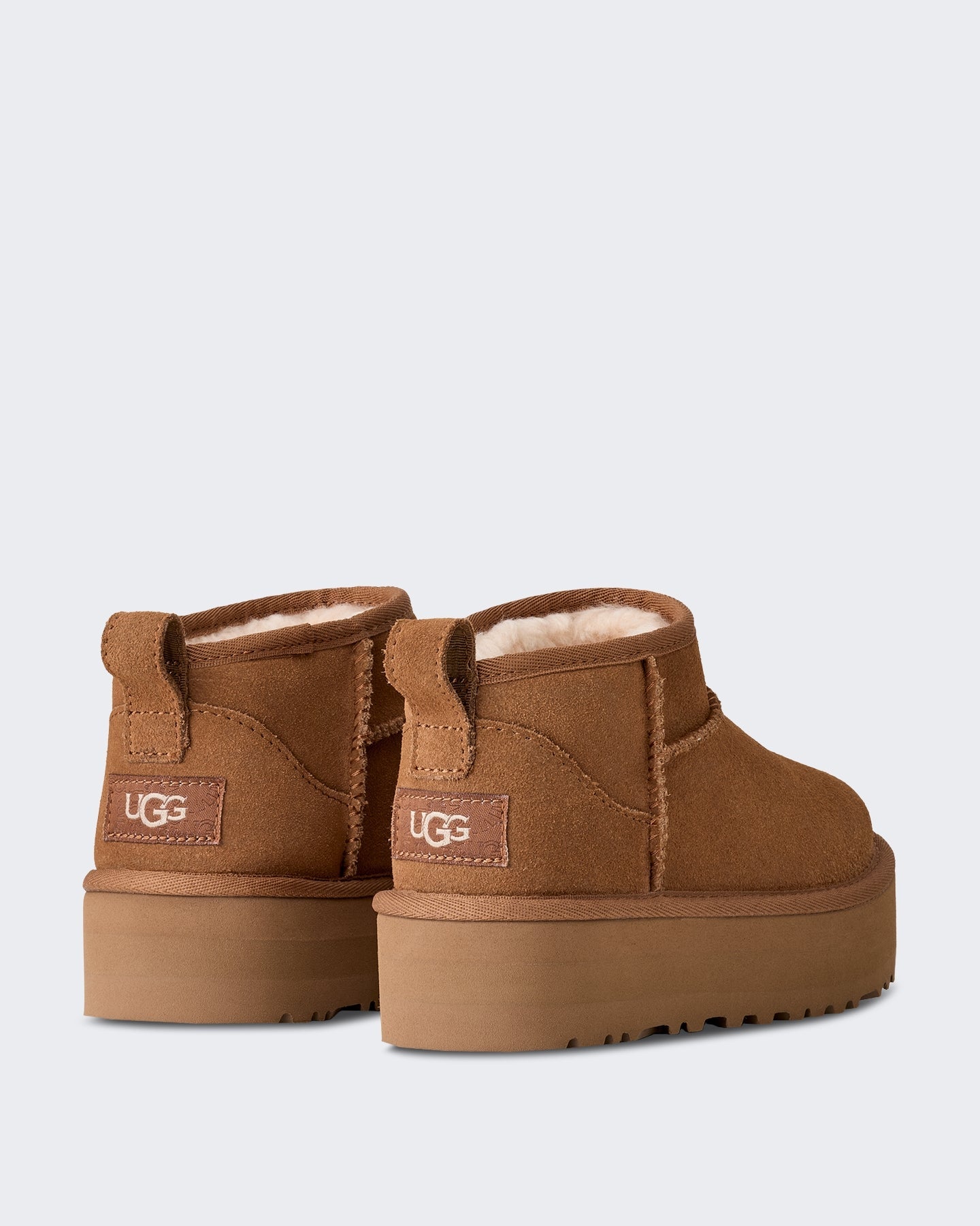 UGG Kids Classic Ultra Mini Platform korte laars Beige - Eleganza.nl