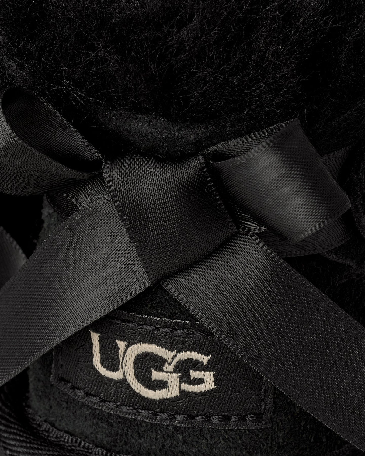 UGG Kids Ultra mini laarzen met strikdetail Zwart - Eleganza.nl