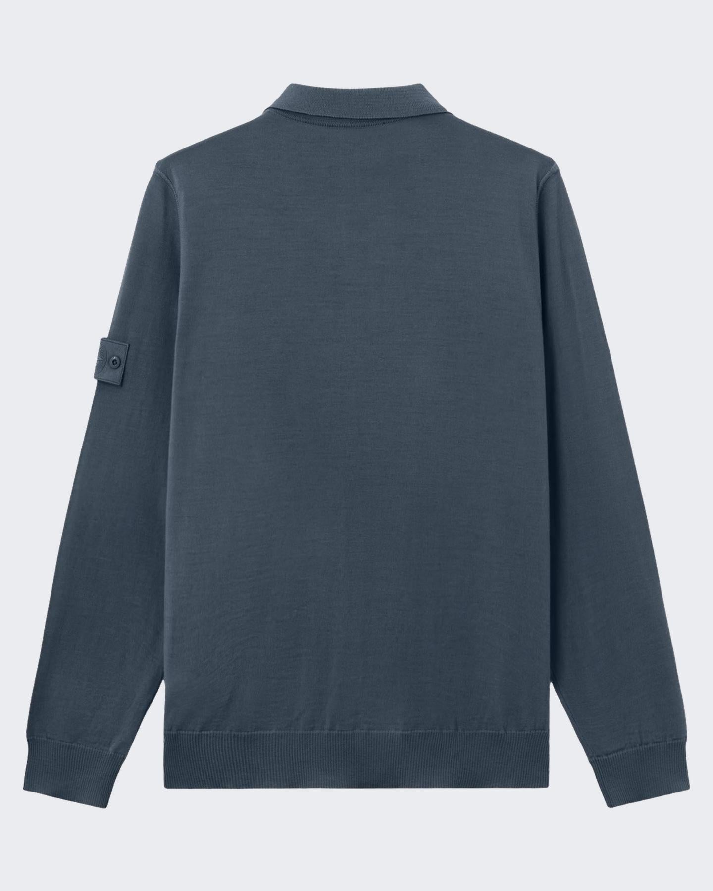 Heren LongSleeve Polo Ghost Blauw