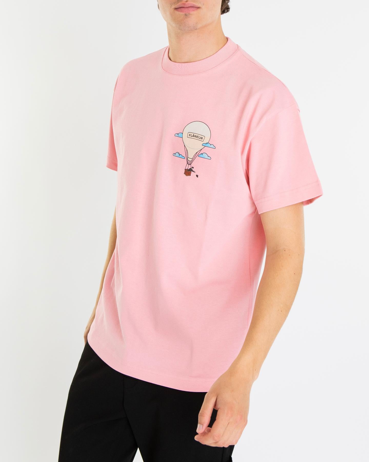 Heren Aéronautique T-Shirt Roze
