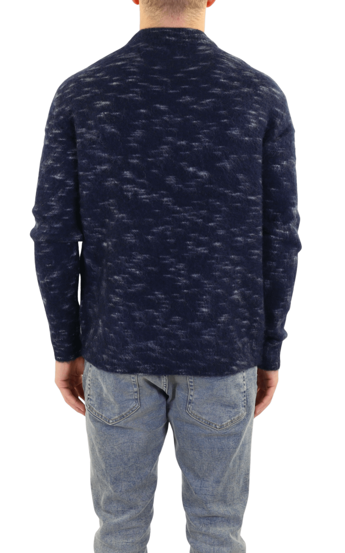 Heren Kniited Jumper Blauw