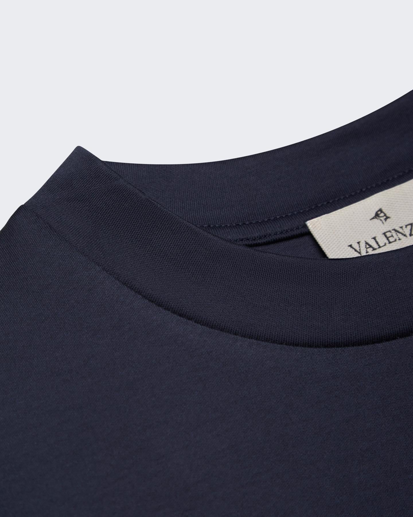 Heren Heavy Supima Sweater Blauw