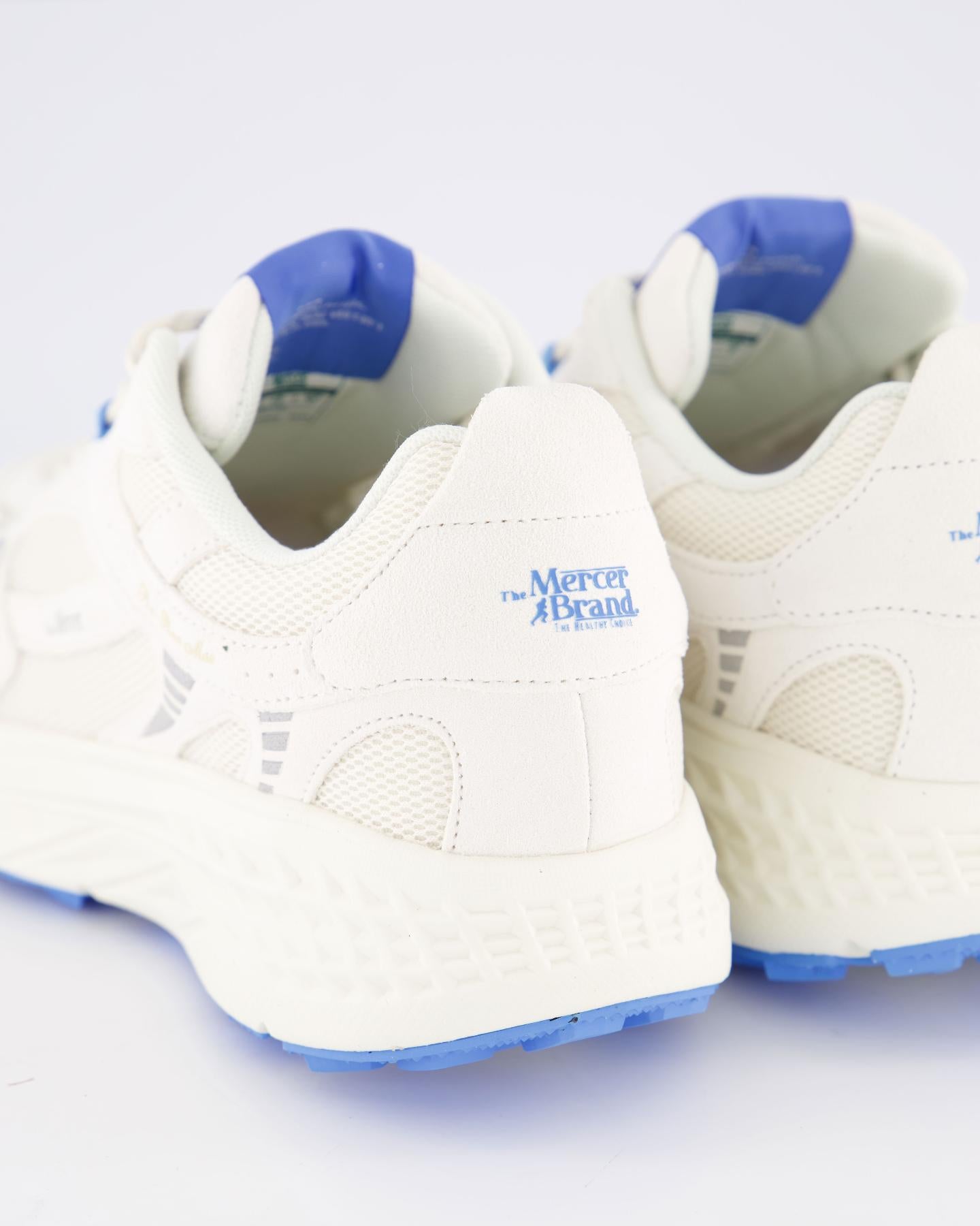 Heren The Re-Run Max Suede Wit/Blauw