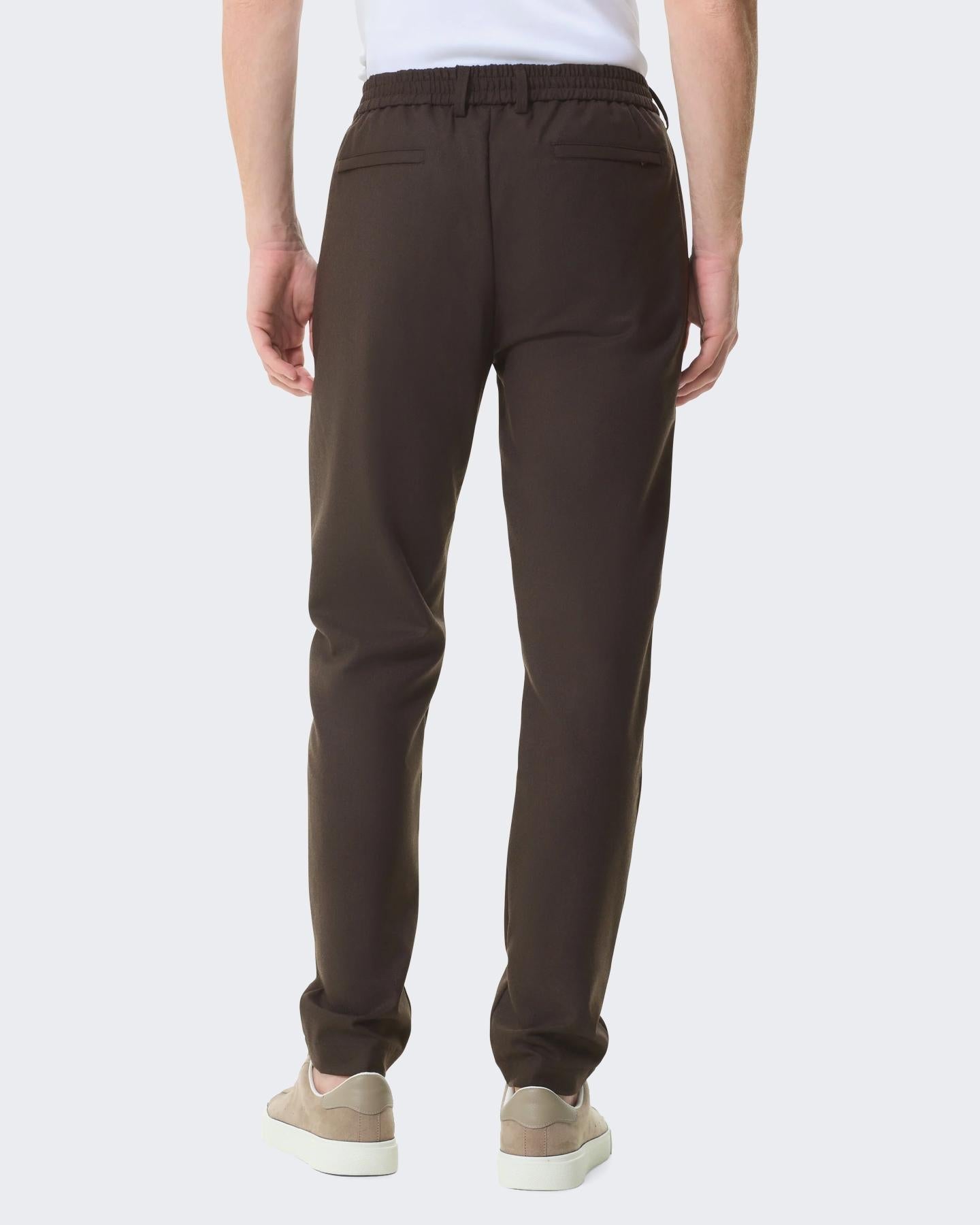 VALENZA Heren Flannel Stretch Tapered Trouse - Eleganza.nl