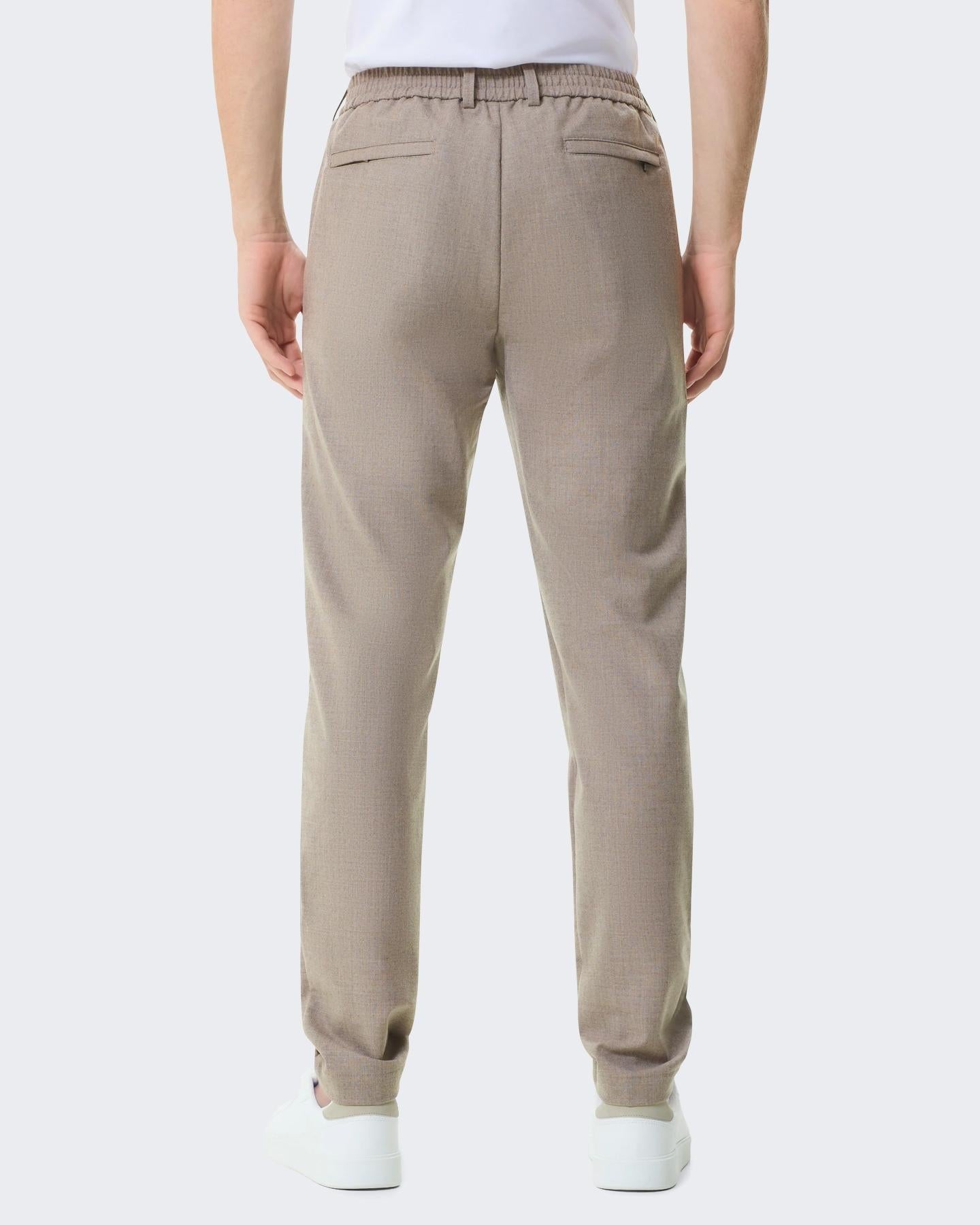 VALENZA Heren Flannel Stretch Tapered Trouse - Eleganza.nl