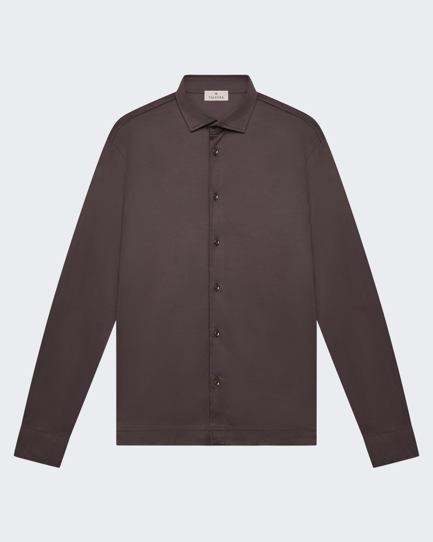 VALENZA Heren Interlock Supima Shirt L/S - Eleganza.nl