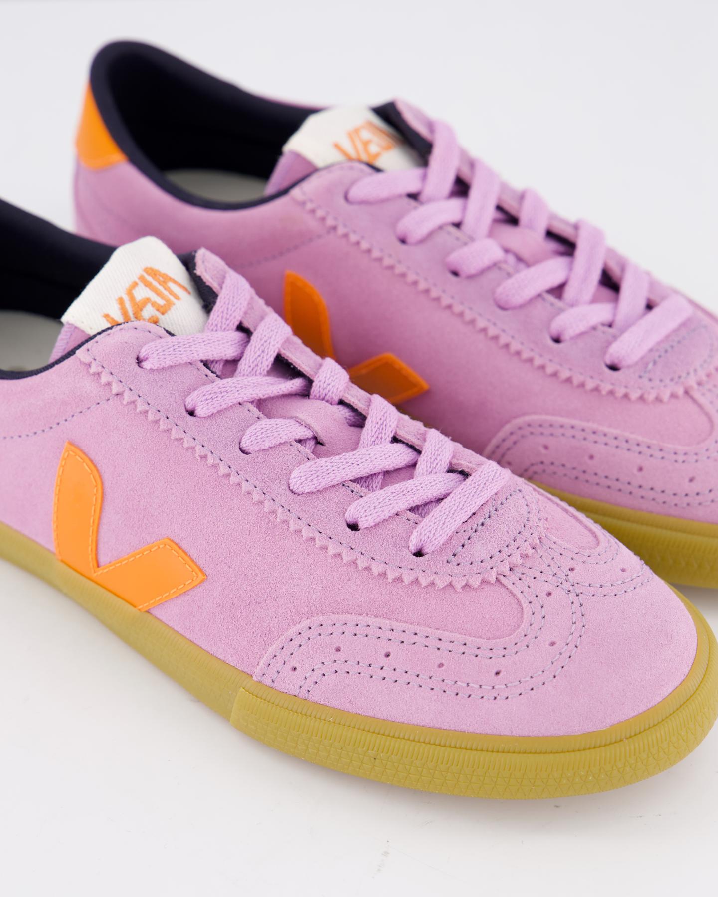 Veja Dames Volley Suede Sneaker Blauw - Eleganza.nl