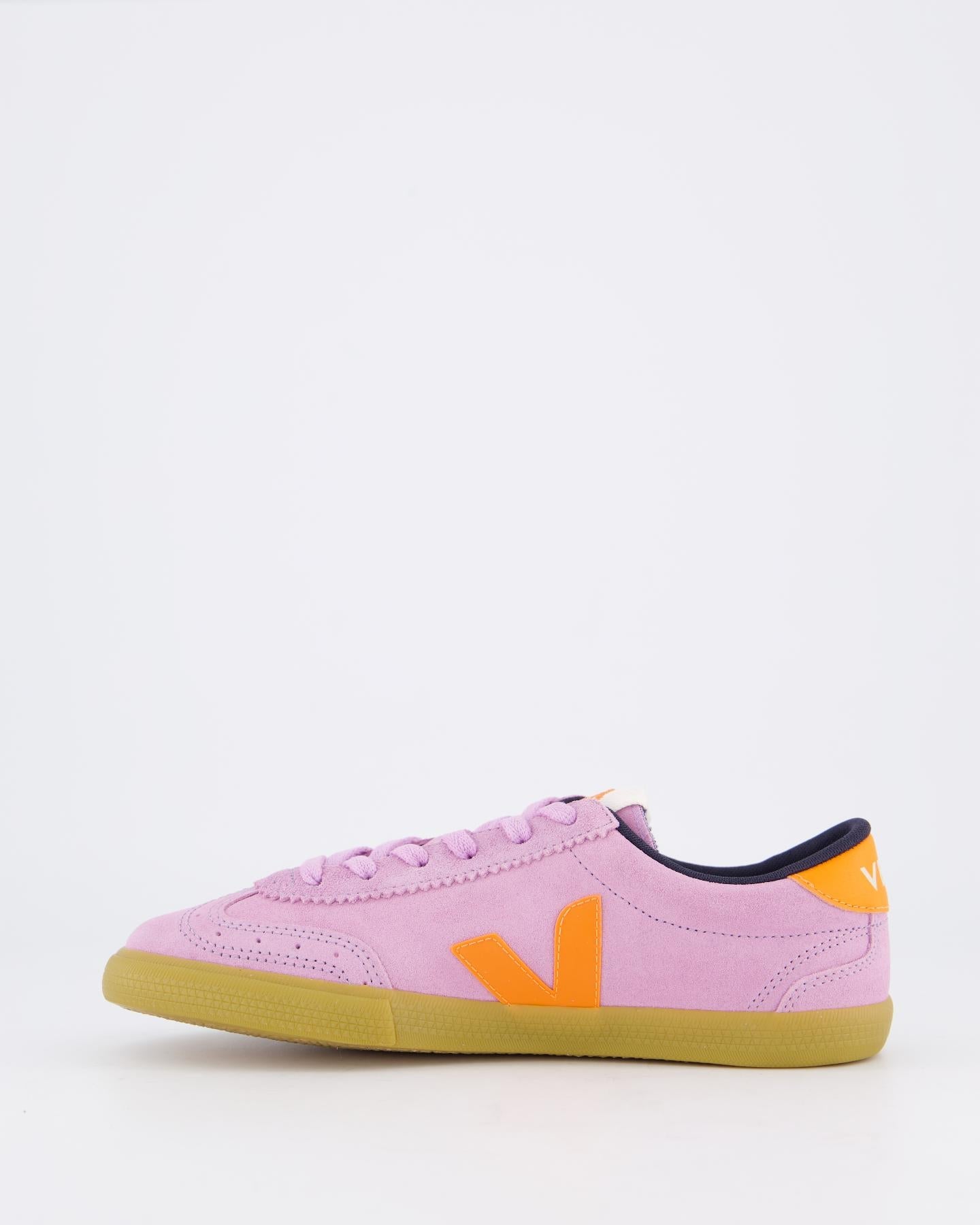 Veja Dames Volley Suede Sneaker Blauw - Eleganza.nl