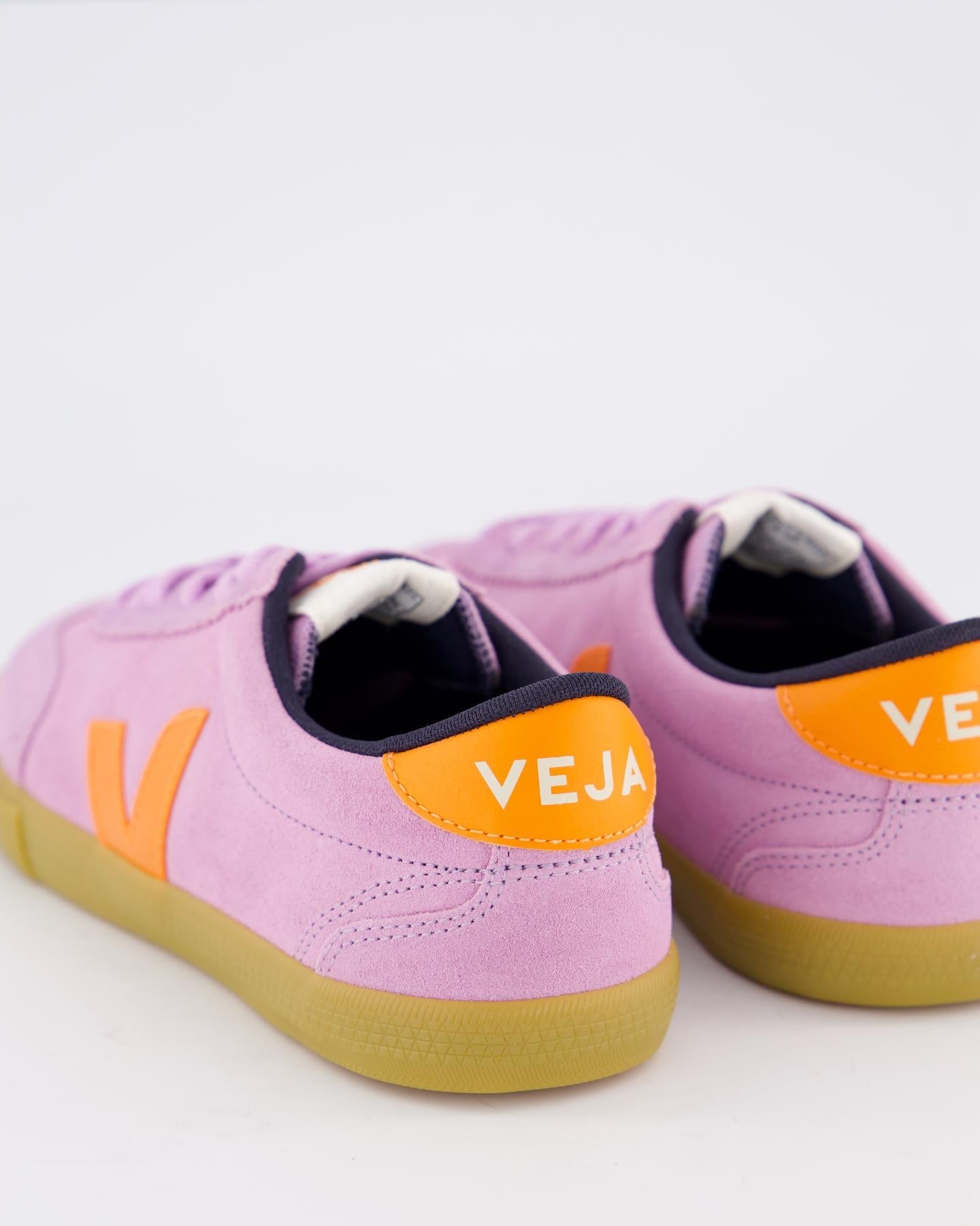 Veja Dames Volley Suede Sneaker Blauw - Eleganza.nl