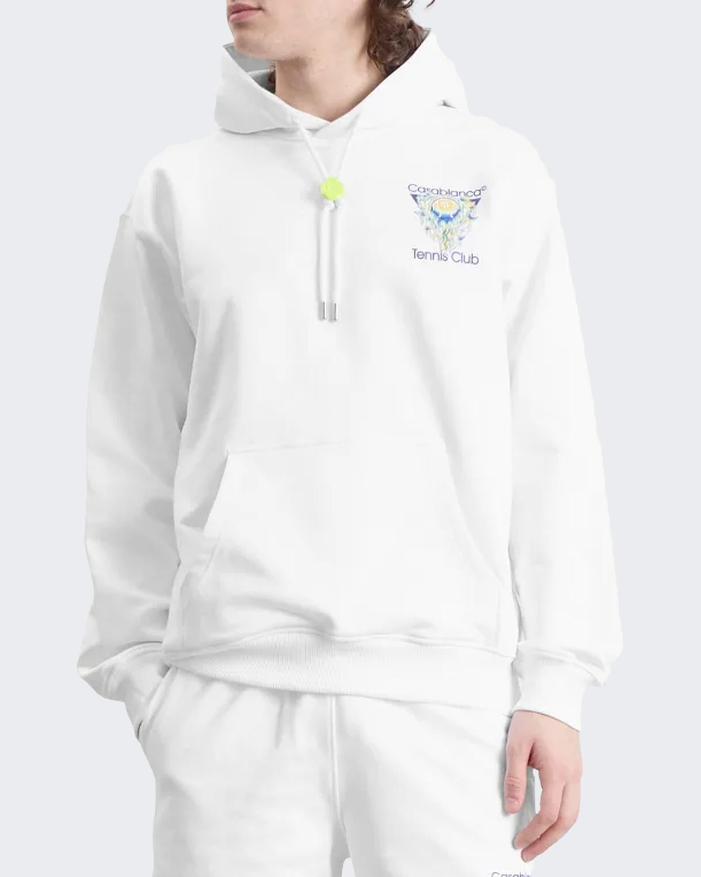 Heren Tennis CLub Icon Hoodie Wit