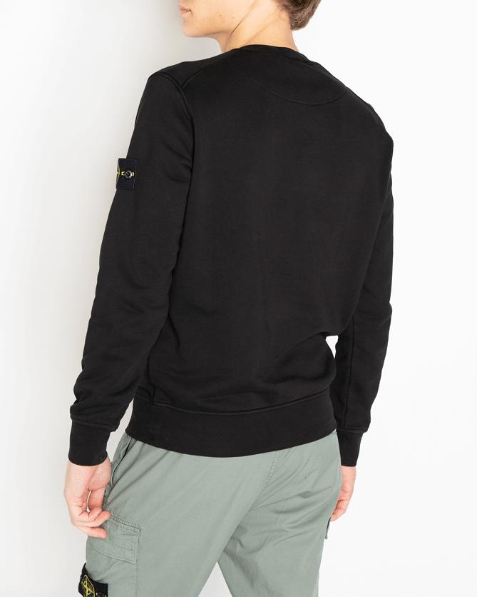 Heren Logo-Patch Sweater Zwart