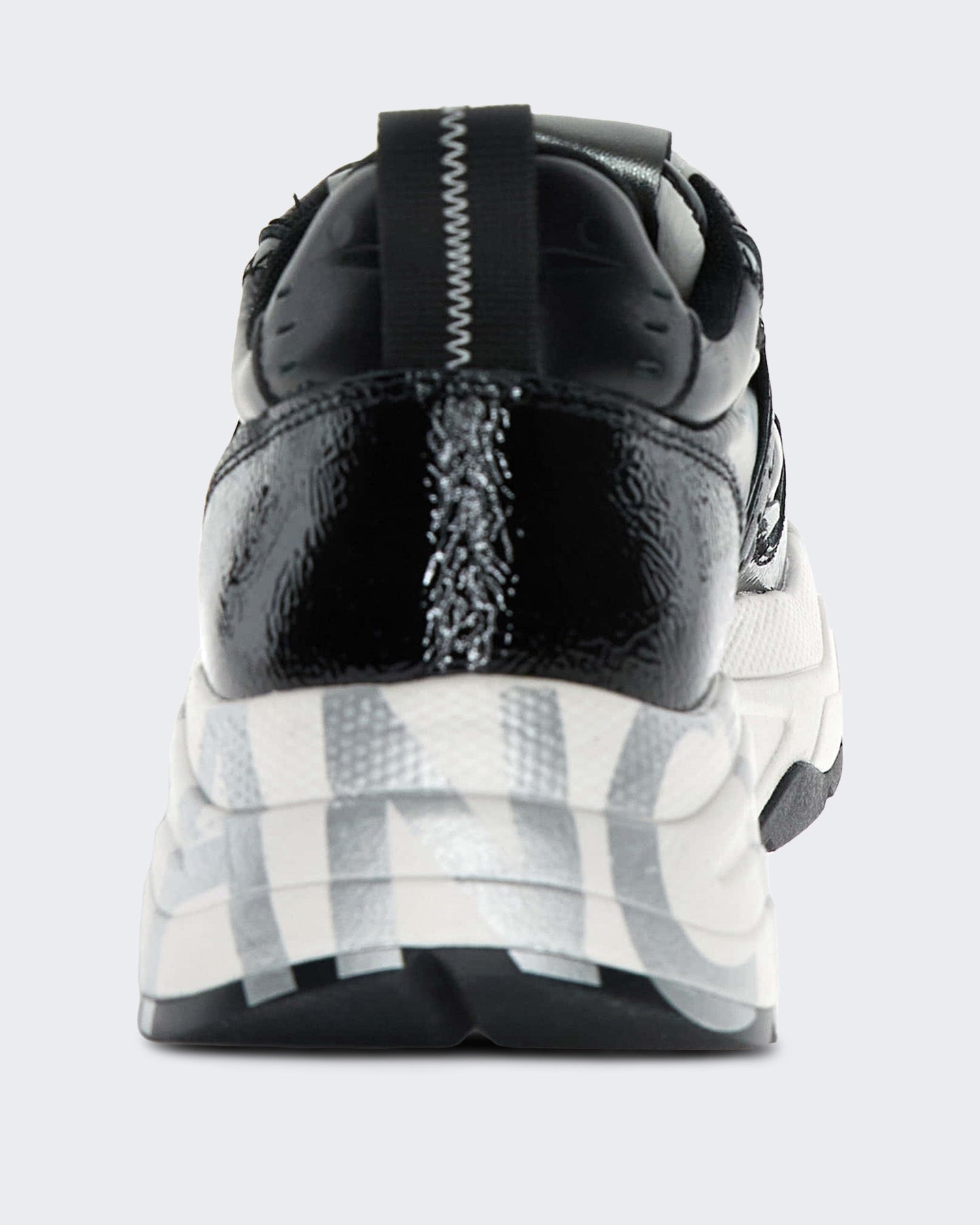 Voile Blanche Dames Leren sneaker met vetersluiting Zwart - Eleganza.nl