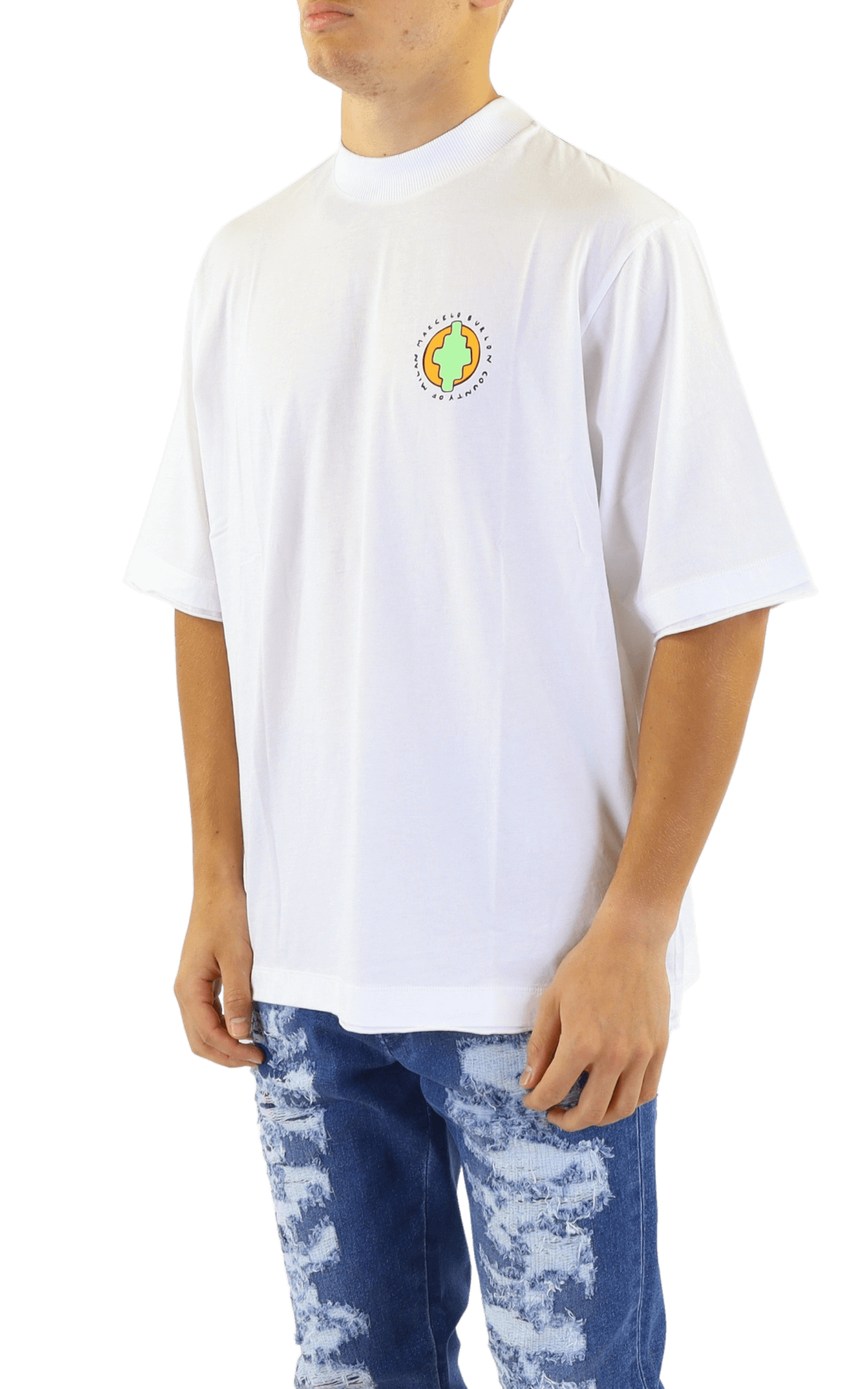 Heren Sunset Bird Dbl Hem Over Tee