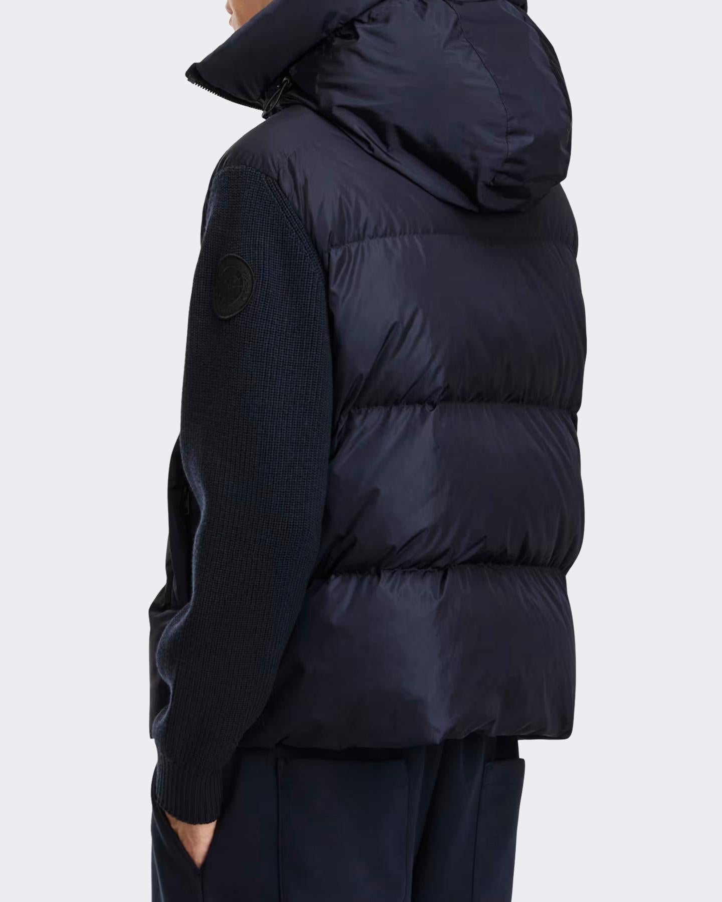 Heren Hybridge Grove Knit Hood Blauw