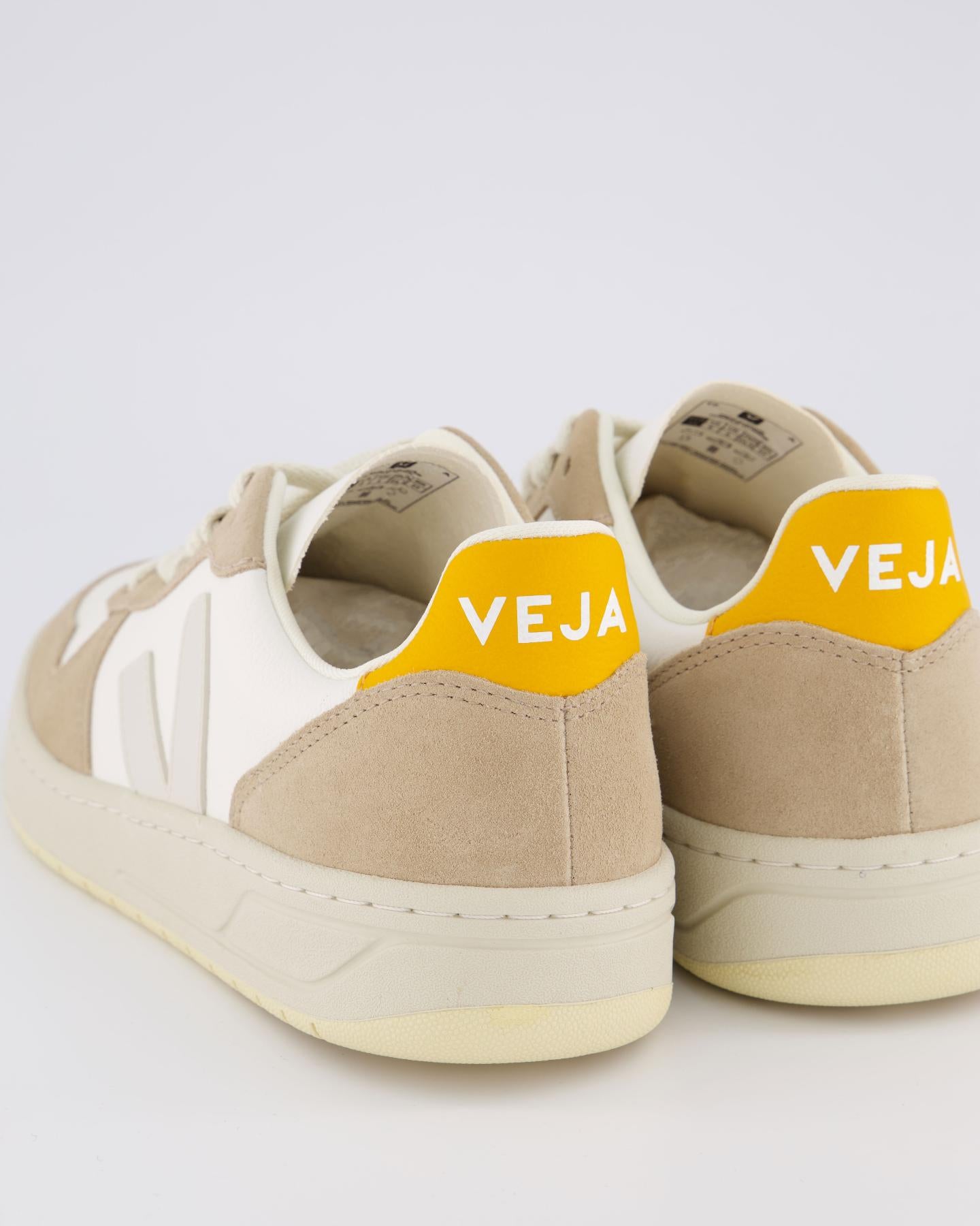 Dames V-10 Sneaker Beige/Wit/Geel