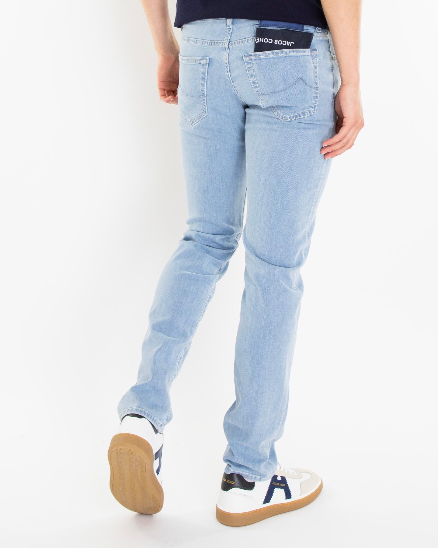 Heren Super Slim Nick Licht Blauw