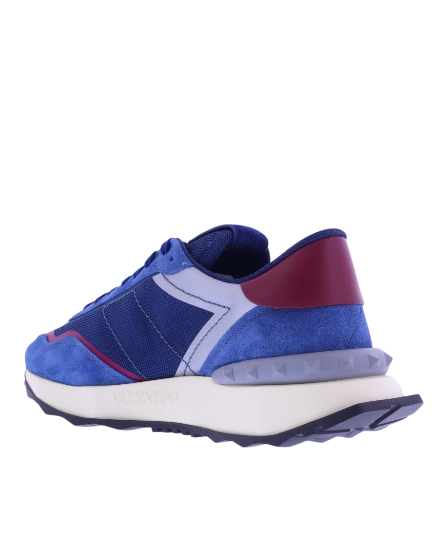 Heren NetRunner Sneaker Blauw/Rood