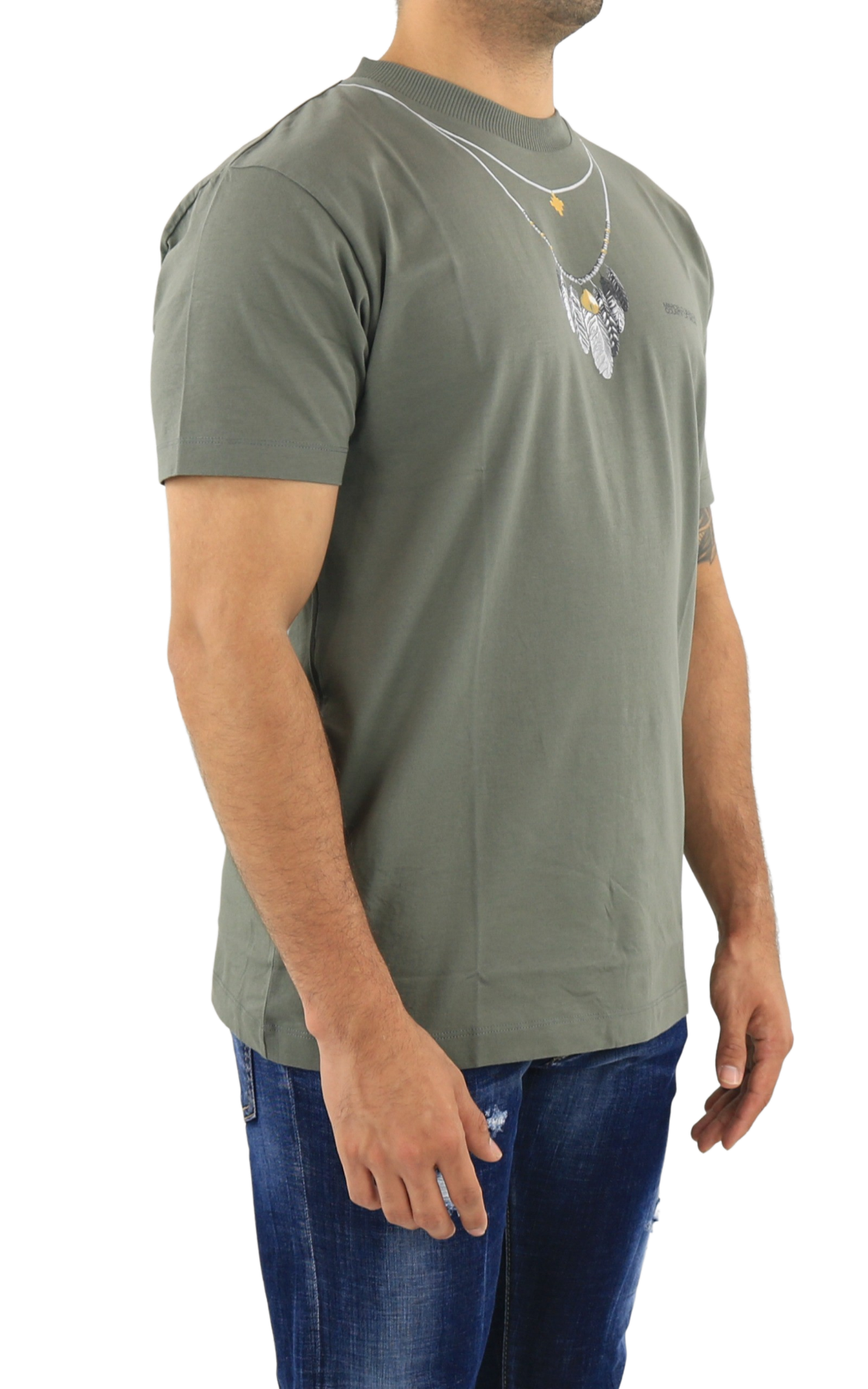 Heren Feathers Necklace Regular Tee