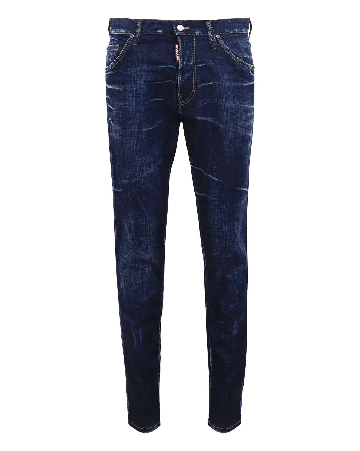 Heren Dark Clean Wash Skater Blauw