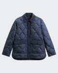 Dames Heritage jas met opstaande kraag Blauw