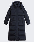 Dames Kelly lange parka melton blauw
