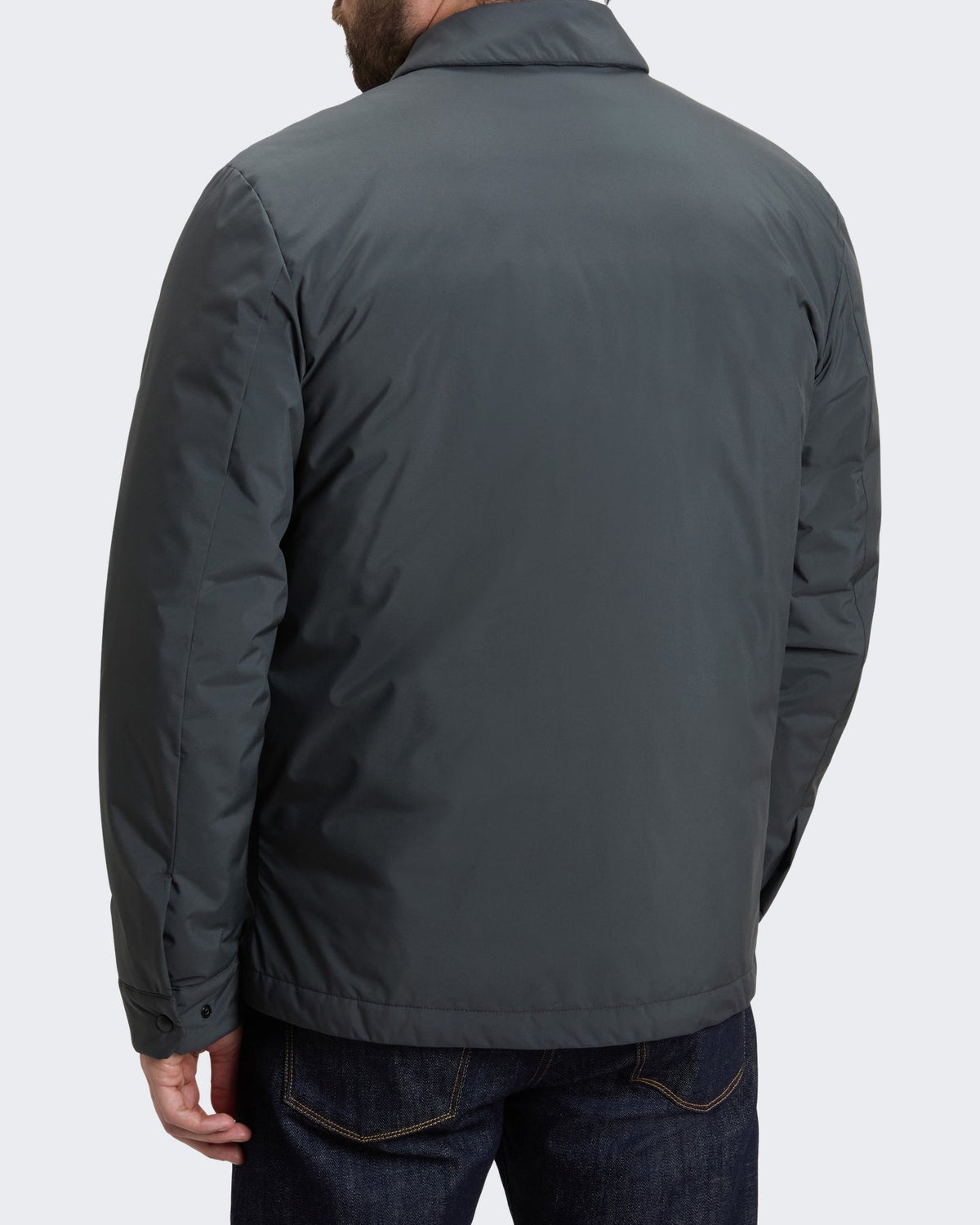 Woolrich Heren Cloud overshirt met opzakken Grijs - Eleganza.nl