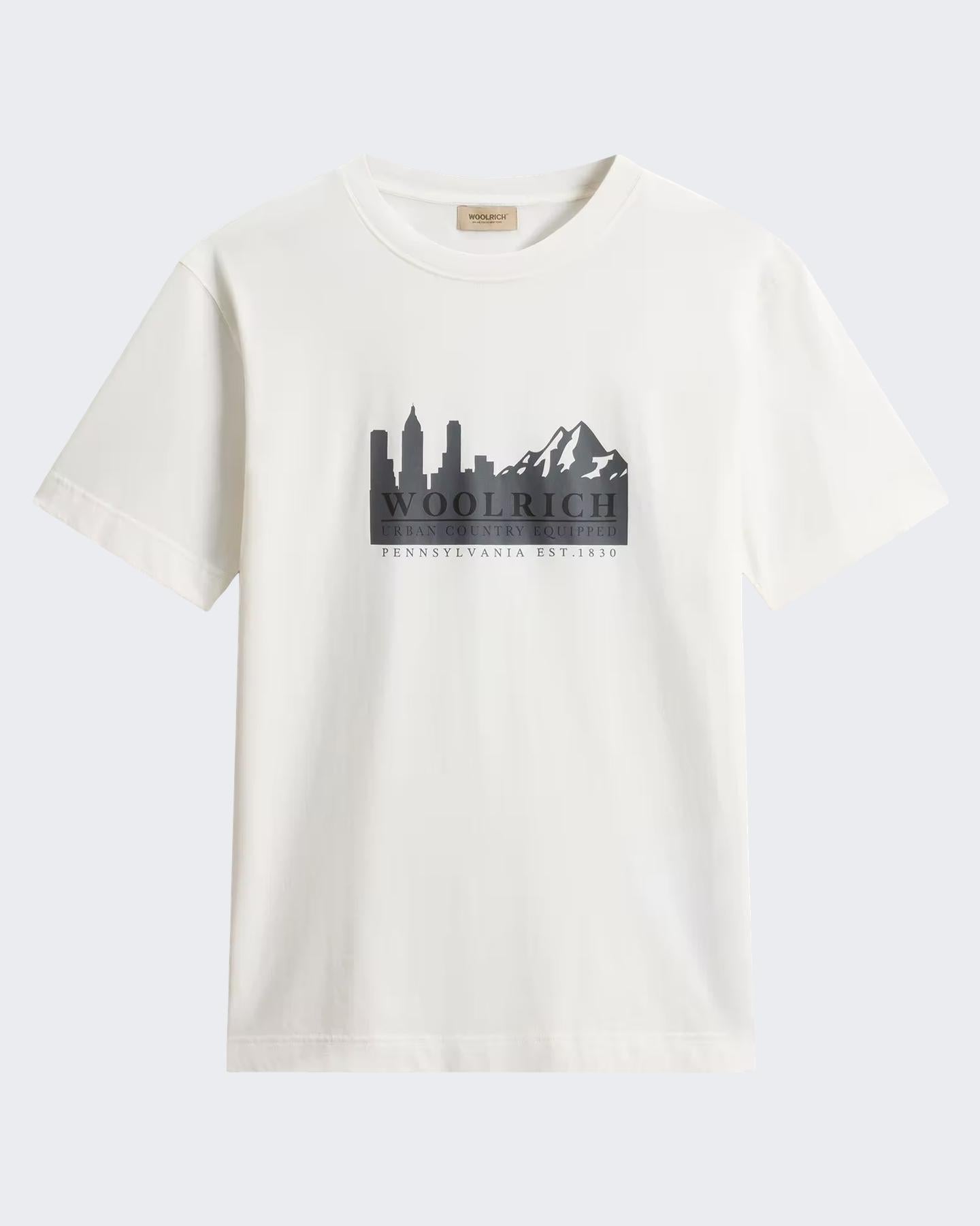 Woolrich Heren Cotton Graphic T-Shirt - Eleganza.nl
