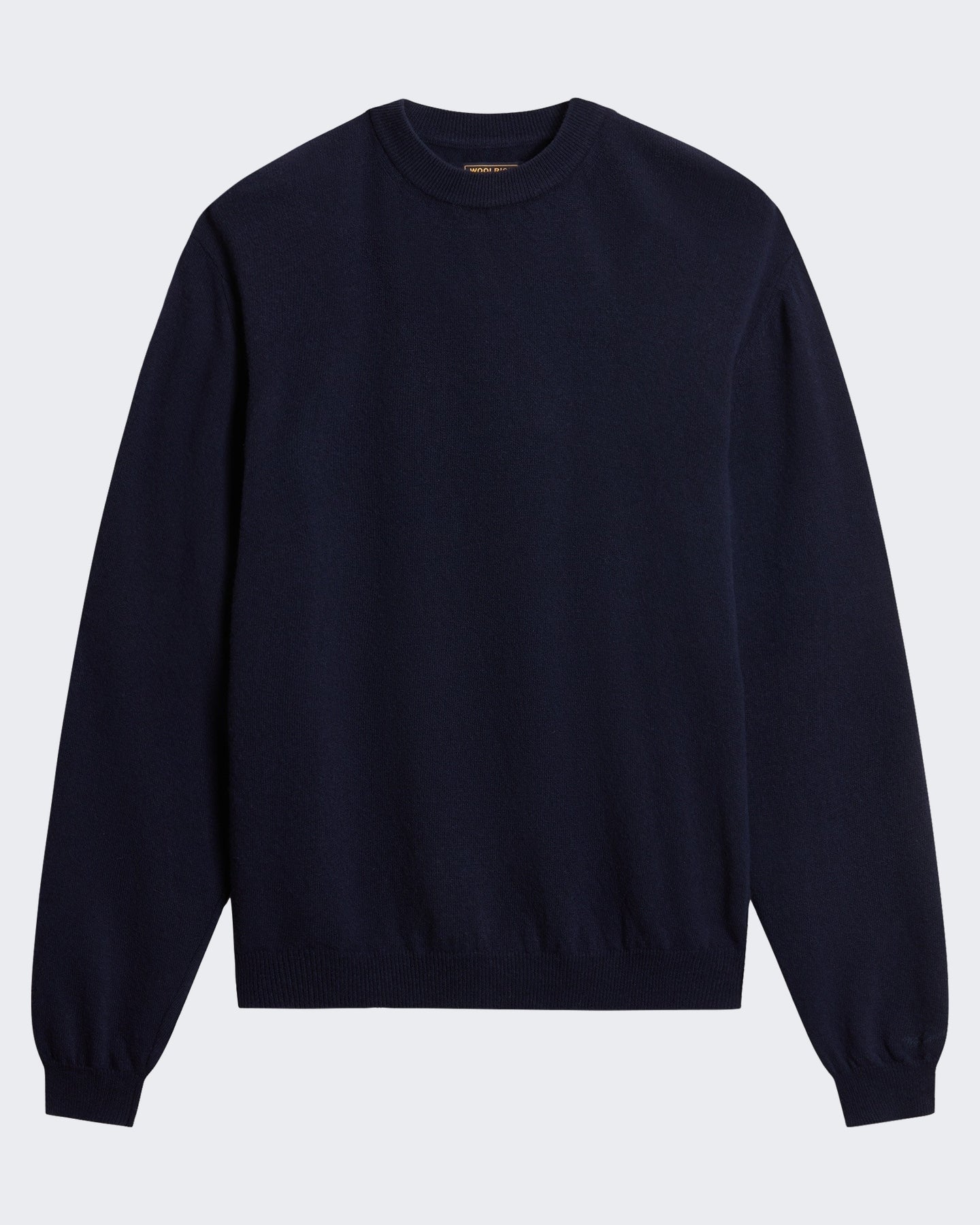Woolrich Heren Lamswollen sweater met ronde hals Blauw - Eleganza.nl