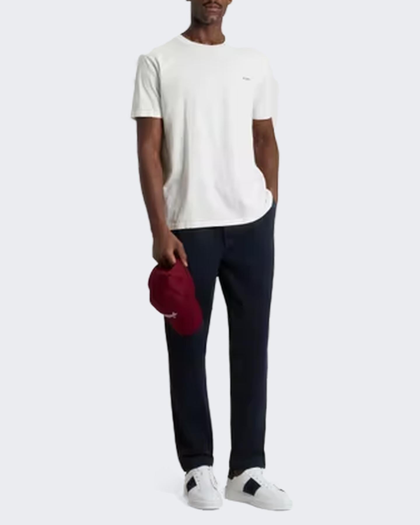 Woolrich Heren Slub Logo T-Shirt - Eleganza.nl