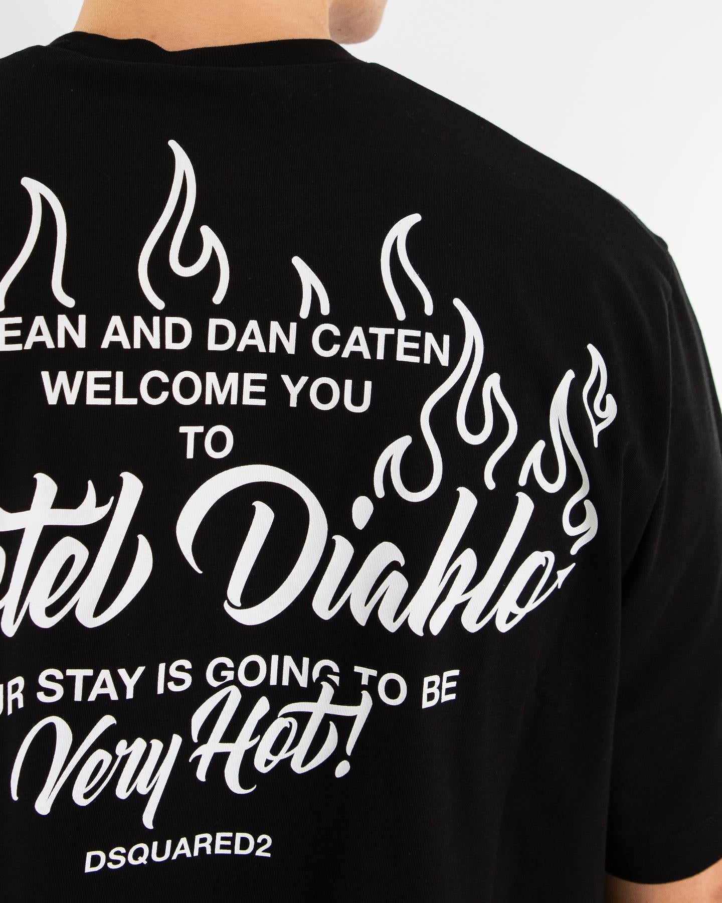Heren Hotel Diablo T-Shirt Zwart